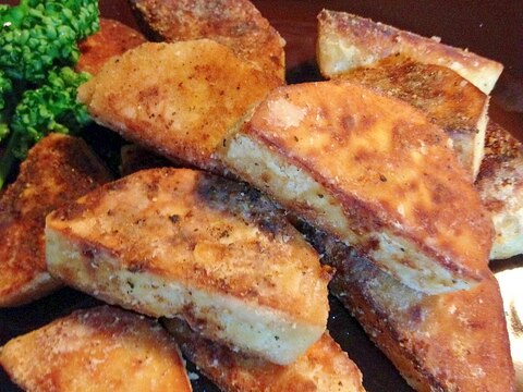 美味しいです!!海老芋(里芋)のステーキ